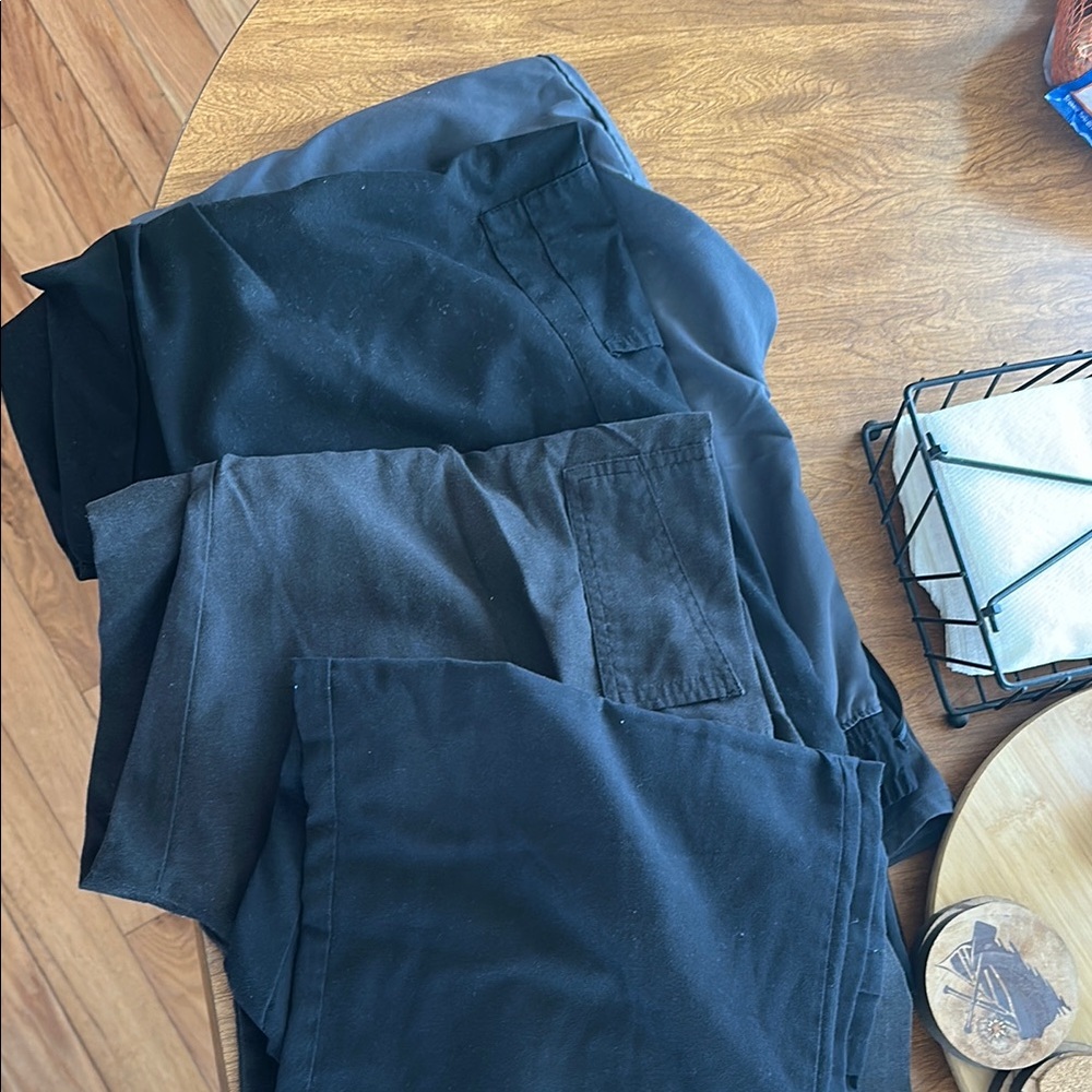 Black and Gray Pants Set